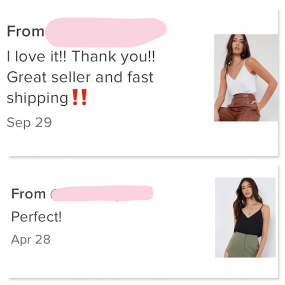 Black V-Neck Camisole Top - Picture 8 of 9